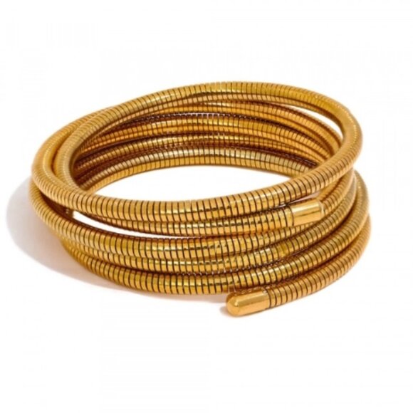 Gold Wrap Bracelet, Trending Jewelry, Bracelet, Women's Gold Jewelry, Gift Idea - Picture 1 of 1